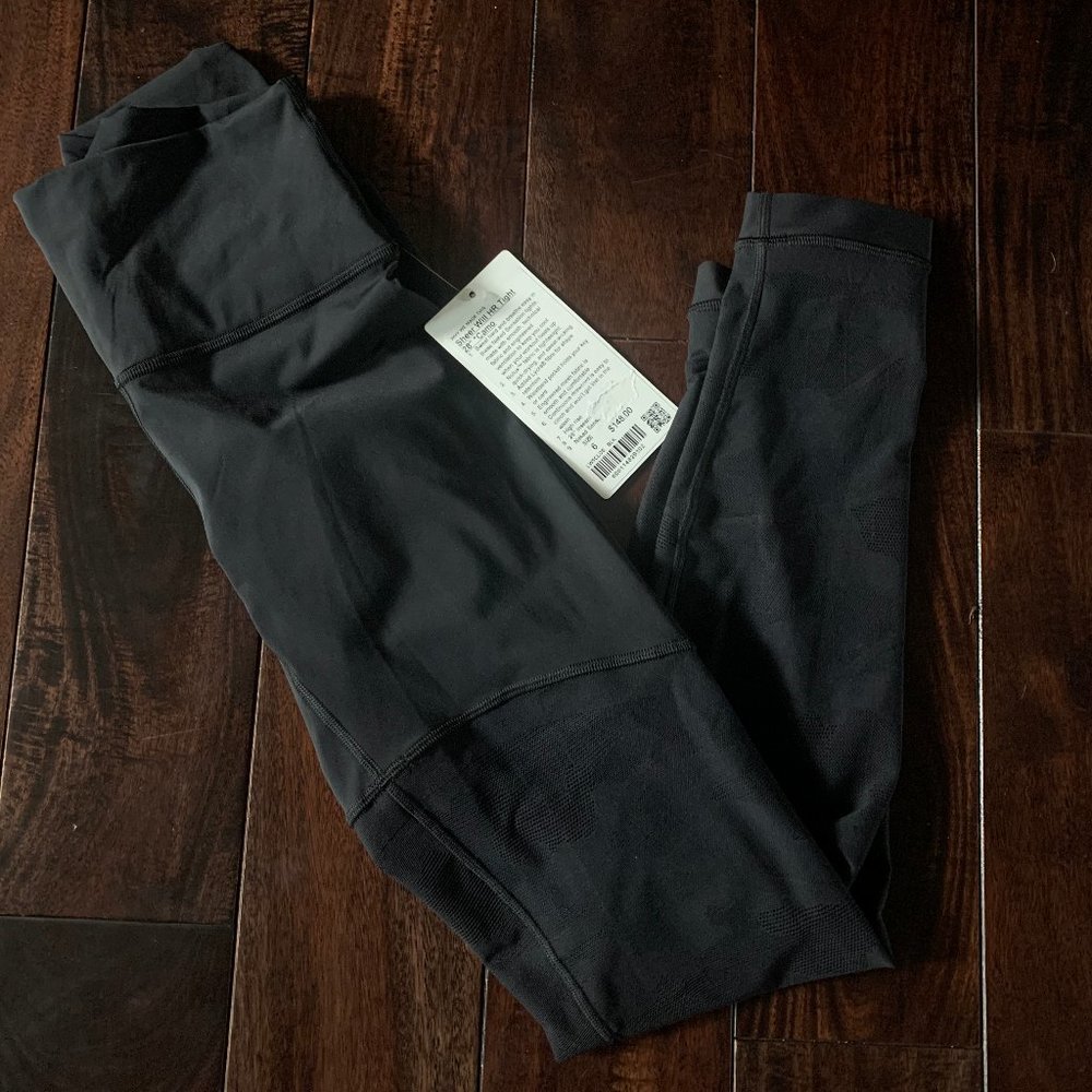 Lululemon Sheer Will HR tight 28"  black NWT sz 6